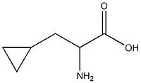 2-amino-3-cyclopropyl-propionic acid Structure