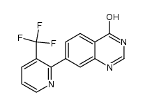 7-(3-trifluoromethylpyridin-2-yl)quinazolin-4-ol结构式