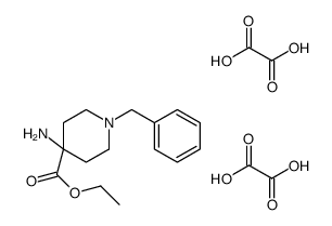 ethyl 4-amino-1-benzylpiperidine-4-carboxylate,oxalic acid Structure