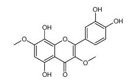 5,8,3',4'-tetrahydroxy-3,7-dimethoxyflavone结构式