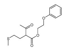 2-phenoxyethyl 2-(2-methylsulfanylethyl)-3-oxobutanoate结构式