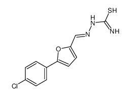 [[5-(4-chlorophenyl)furan-2-yl]methylideneamino]thiourea Structure