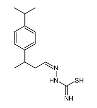[3-(4-propan-2-ylphenyl)butylideneamino]thiourea Structure