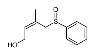 1-phenylsulfinyl-2-methylbut-2Z-en-4-ol Structure