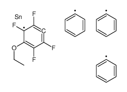 (4-ethoxy-2,3,5,6-tetrafluorophenyl)-triphenylstannane结构式