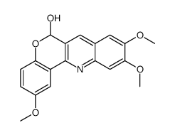2,9,10-trimethoxy-6H-chromeno[4,3-b]quinolin-6-ol结构式