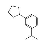 1-cyclopentyl-3-propan-2-ylbenzene Structure