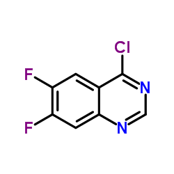 4-氯-6,7-二氟喹唑啉结构式