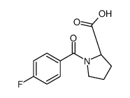(S)-1-(4-Fluorobenzoyl)pyrrolidine-2-carboxylicacid结构式
