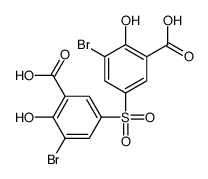 3-bromo-5-(3-bromo-5-carboxy-4-hydroxyphenyl)sulfonyl-2-hydroxybenzoic acid Structure