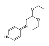 N-(2,2-diethoxyethyl)pyridin-4-amine结构式
