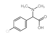 2-(4-氯苯基)-2-(二甲氨基)乙酸结构式
