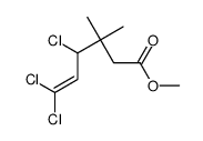 methyl 4,6,6-trichloro-3,3-dimethylhex-5-enoate结构式
