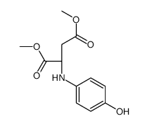 dimethyl (2S)-2-(4-hydroxyanilino)butanedioate结构式