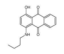 1-(butylamino)-4-hydroxyanthraquinone结构式
