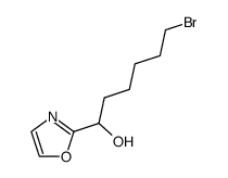 6-bromo-1-(1,3-oxazol-2-yl)hexan-1-ol Structure