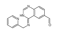 4-(pyridin-2-ylmethylamino)quinazoline-6-carbaldehyde Structure
