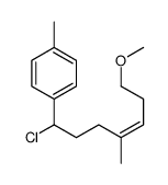 1-(1-chloro-7-methoxy-4-methylhept-4-enyl)-4-methylbenzene Structure