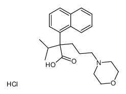2-Isopropyl-5-morpholin-4-yl-2-naphthalen-1-yl-pentanoic acid; hydrochloride Structure
