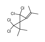 1,1,4,4-Tetrachloro-5-isopropylidene-2,2-dimethyl-spiro[2.2]pentane结构式
