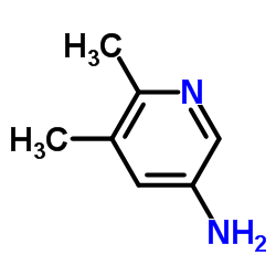 5-氨基-2,3-二甲基吡啶结构式