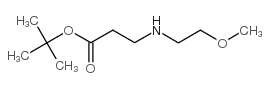 3-(2-甲氧基乙基氨基)丙酸叔丁酯结构式
