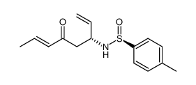 (SS,R)-(+)-N-(p-toluenesulfinyl)-6-amino-4-oxo-octa-2,7-diene Structure