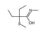 2-Ethyl-N-methyl-2-(methylthio)butyramide结构式