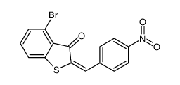 4-bromo-2-[(4-nitrophenyl)methylidene]-1-benzothiophen-3-one Structure