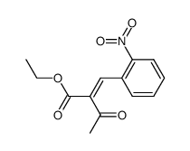 ETHYL 2-ACETYL-3-(2-NITROPHENYL)PROPENOATE结构式