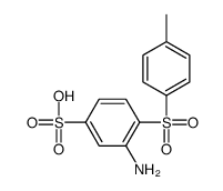 3-amino-4-(4-methylphenyl)sulfonylbenzenesulfonic acid Structure