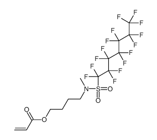 4-[methyl[(pentadecafluoroheptyl)sulphonyl]amino]butyl acrylate结构式