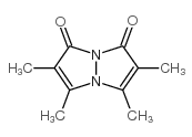 2,3,5,6-四甲基-1H,7H-吡唑并[1,2-a]吡唑-1,7-二酮结构式