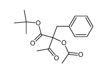 tert-butyl 2-acetoxy-2-benzyl-3-oxobutanoate结构式