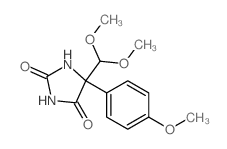 2,4-Imidazolidinedione,5-(dimethoxymethyl)-5-(4-methoxyphenyl)- Structure