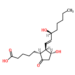 2,3-dinor Prostaglandin E1 structure