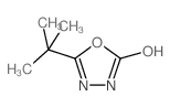 5-(1,1-dimethylethyl)-1,3,4-oxadiazol-2(3H)-one结构式