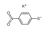 4-nitro-thiophenol potassium salt Structure