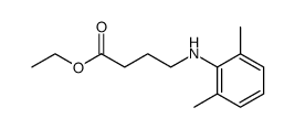 4-[(2,6-dimethylphenyl)amino]butyric acid ethyl ester结构式