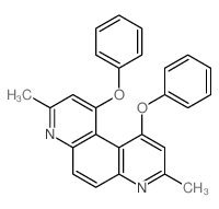 3,8-dimethyl-1,10-diphenoxy-4,7-phenanthroline结构式