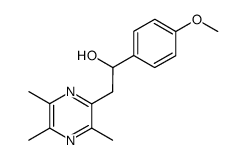 2-[2-Hydroxy-2-(p-methoxyphenyl)ethyl]-3,5,6-trimethylpyrazine Structure