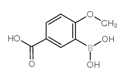 3-硼-4-甲氧基苯甲酸结构式