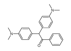 2,2-bis-(4-dimethylamino-phenyl)-1-phenyl-ethanone Structure