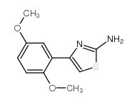 4-(2,5-二甲氧基苯基)-1,3-噻唑-2-胺结构式