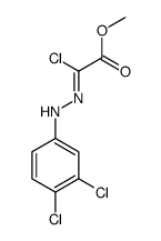 methyl (2Z)-2-chloro-2-[(3,4-dichlorophenyl)hydrazinylidene]acetate结构式