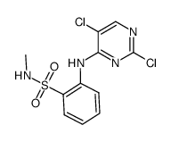 Benzenesulfonamide, 2-[(2,5-dichloro-4-pyrimidinyl)amino]-N-Methyl- Structure