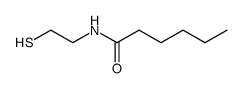 N-(2-mercaptoethyl)hexanamide Structure