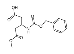 (S)-3-[(benzyloxycarbonyl)amino]-4-(methoxycarbonyl)butyric acid Structure