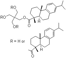 Pentaerythritol rosinate structure