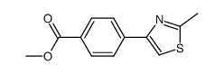4-(2-methylthiazol-4-yl)benzoic acid methyl ester Structure